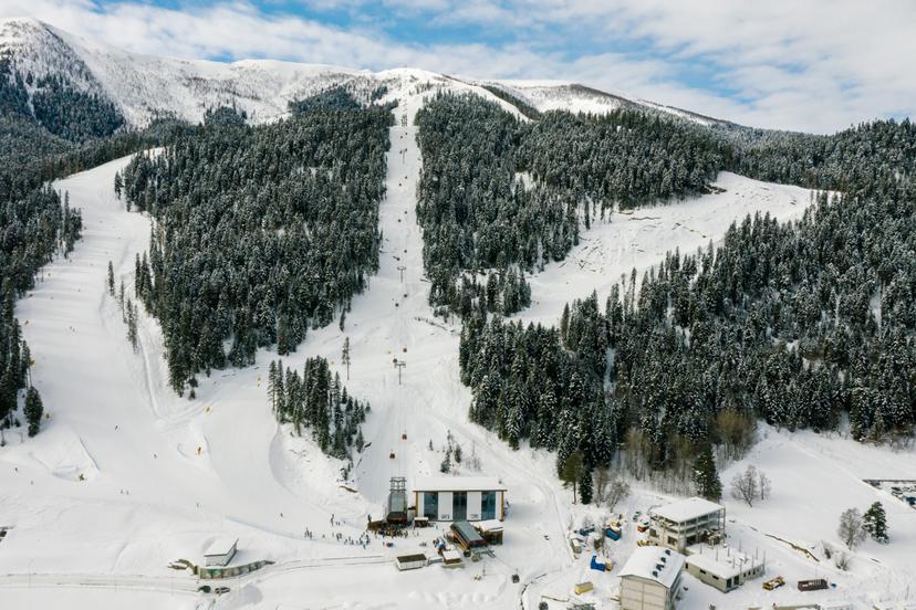 ski resort during winter